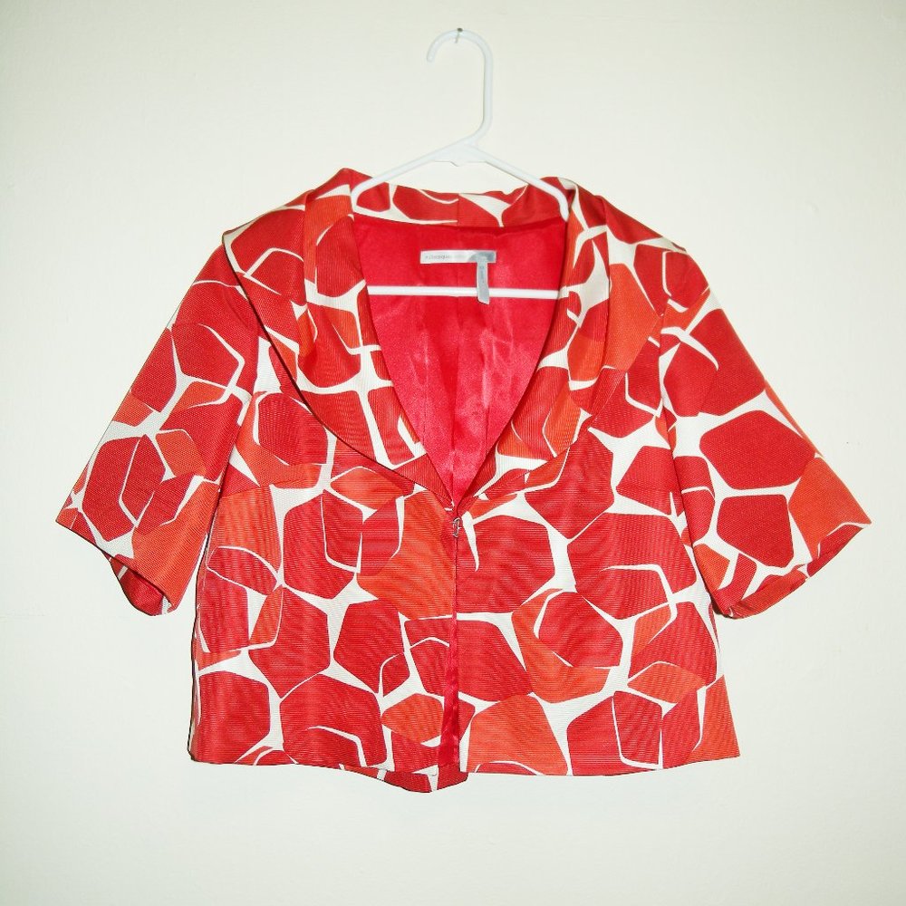 Red Patterned Blazer